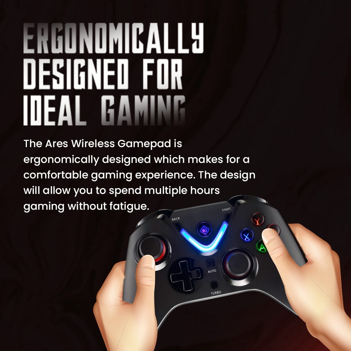 Cosmic Byte Ares Wireless Game Controller with Magnetic Triggers