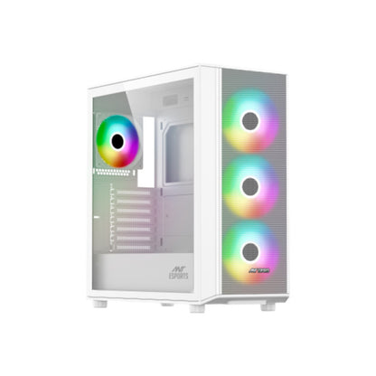 Ant Esports 411 Air ARGB (E-ATX) Mid Tower Gaming Cabinet - White
