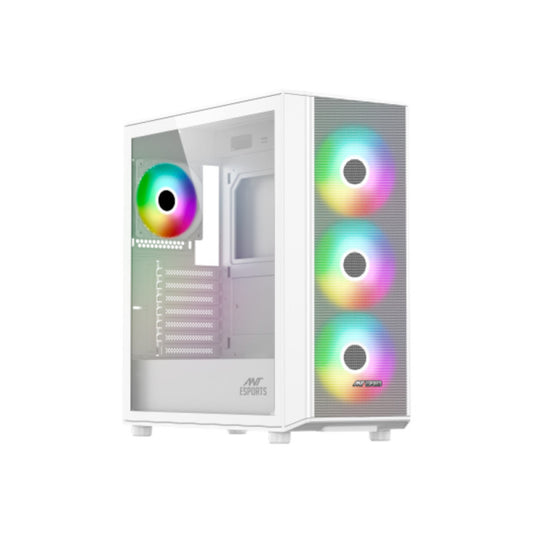 Ant Esports 411 Air ARGB (E-ATX) Mid Tower Gaming Cabinet - White