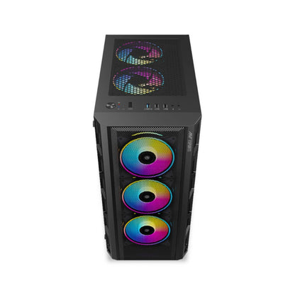 Ant Esports 510 Air ARGB (E-ATX) Mid Tower Gaming Cabinet - Black