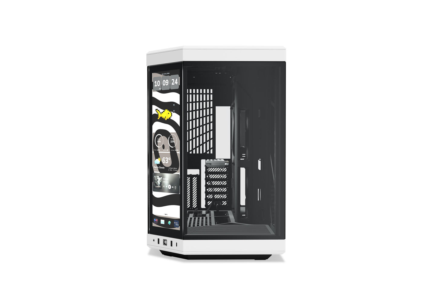 HYTE Y70 Touch Infinite Dual Chamber ATX Mid-Tower Cabinet - Panda