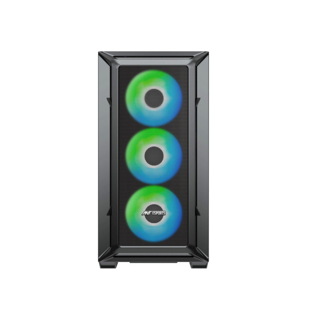 Ant Esports 611 Air ARGB (ATX) Mid Tower Gaming Cabinet - Black