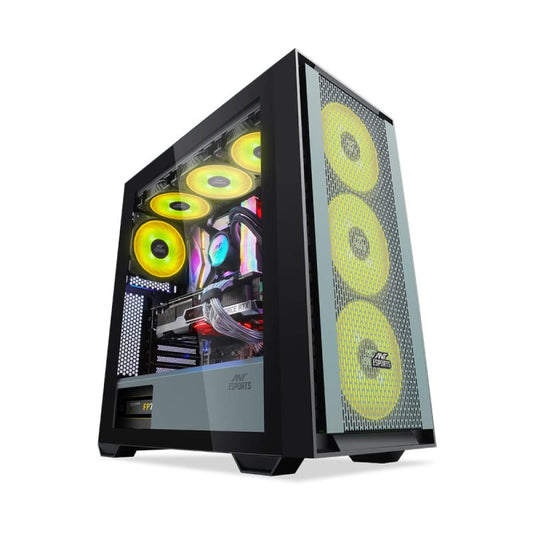 Ant Esports 690 Air ARGB (E-ATX) Mid Tower Gaming Cabinet - Black