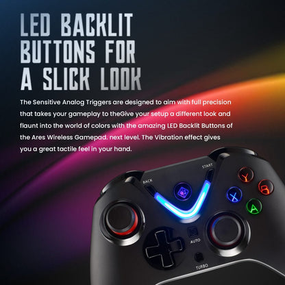 Cosmic Byte Ares Wireless Game Controller with Magnetic Triggers