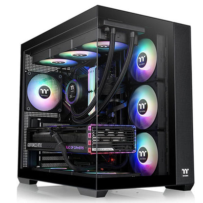 Thermaltake View 380 TG ARGB (ATX) Mid Tower Cabinet (Black)