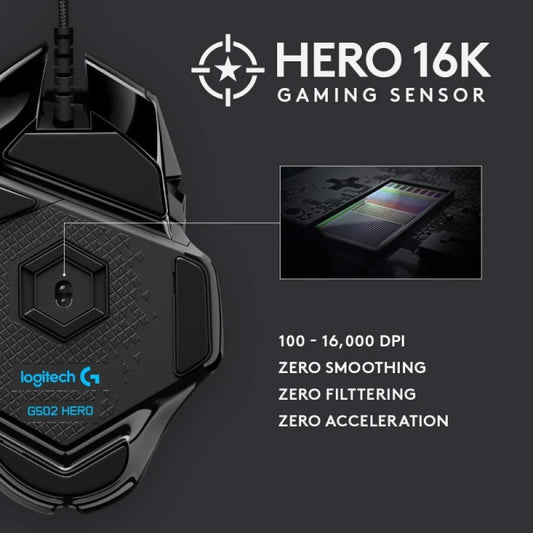 Logitech G502 Hero High Performance Gaming Mouse