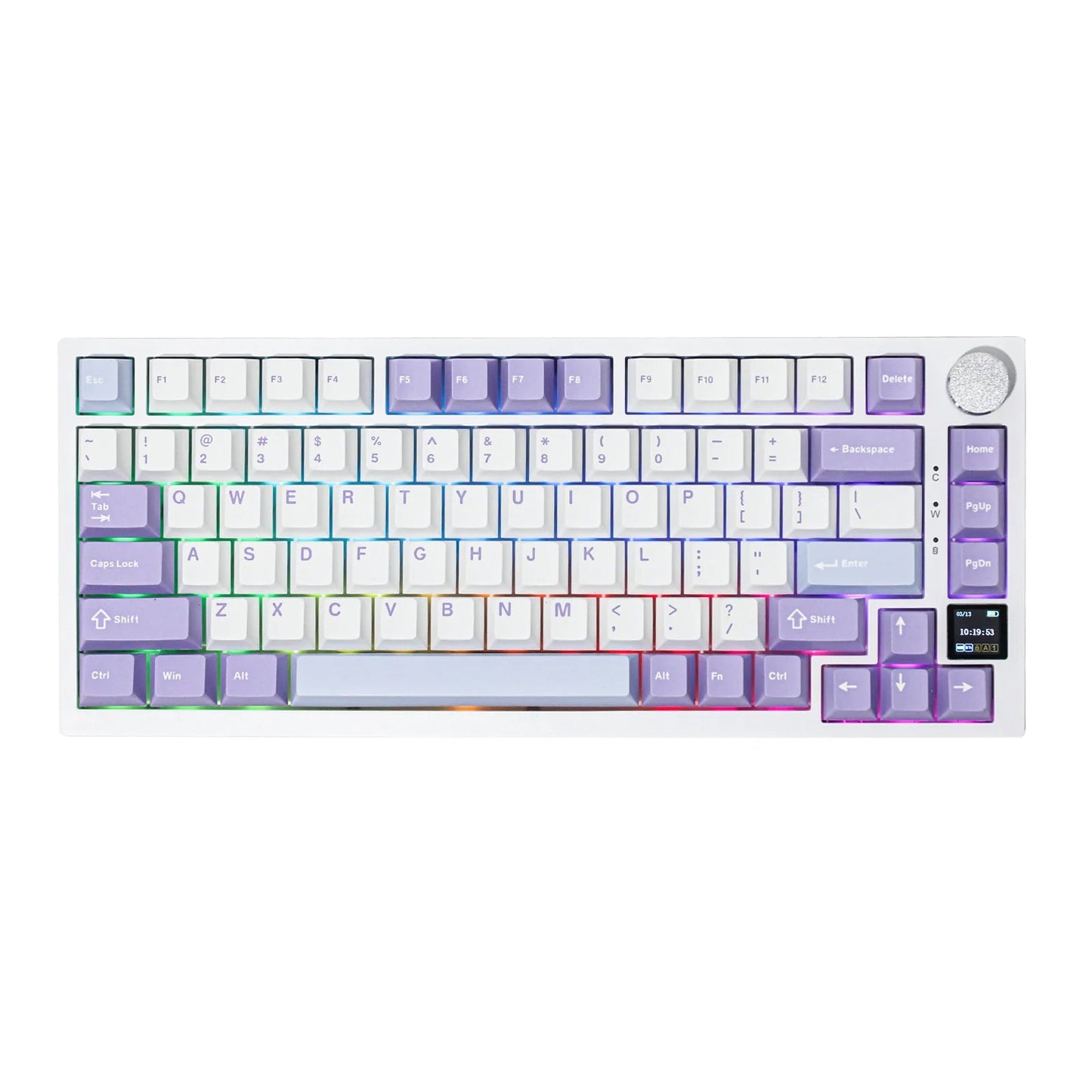 Ajazz AK820 PRO Wireless Mechanical Keyboard - Ajazz Gift Switches (Purple/White/Blue)