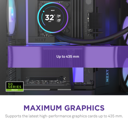 NZXT H9 Flow RGB Plus 2025 Edition E-ATX Mid Tower Case