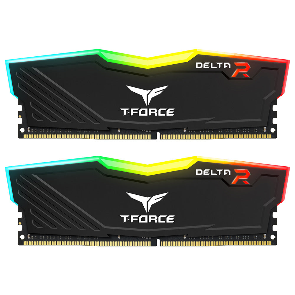 TeamGroup T-Force Delta RGB 32GB (16GBx2) DDR4 3200MHz Desktop RAM (Black)