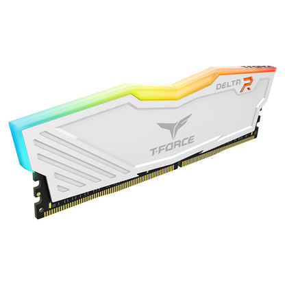 TeamGroup T-Force Delta RGB 32GB (16GBx2) DDR4 3200MHz Desktop RAM (White)