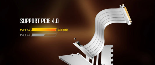 Antec AT-RCVB-W200-PCIE4 200mm Riser Cable with Bracket - White