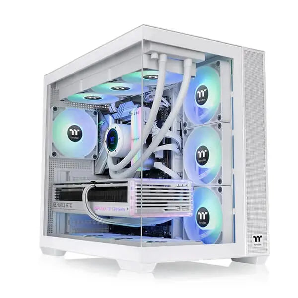 Thermaltake View 380 TG ARGB (ATX) Mid Tower Cabinet (White)