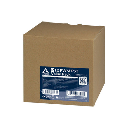 Arctic P12 PWM PST Cabinet Fan (Pack of 5) - Black