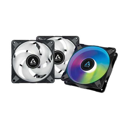 Arctic P12 PWM PST A-RGB Cabinet Fan (Triple Pack) - Black