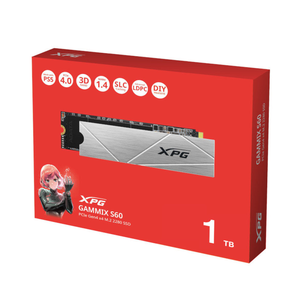 Adata XPG Gammix S60 1TB PCIe Gen4 NVMe M.2 SSD