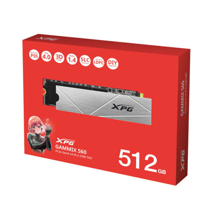 Adata XPG Gammix S60 512GB PCIe Gen4 NVMe M.2 SSD