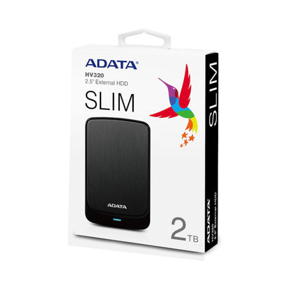 Adata HV320 2TB External Hard Drive - Black