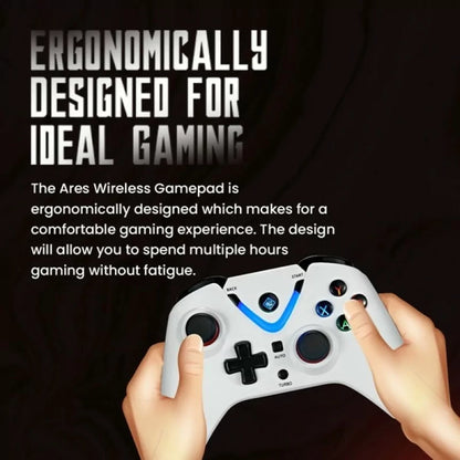 Cosmic Byte Ares Wireless White Game Controller with Magnetic Triggers