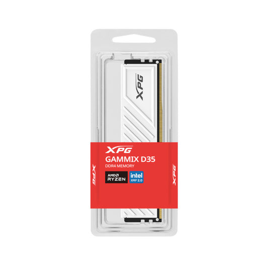 Adata XPG Gammix D35 16GB (16GBX1) DDR4 3200MHz RAM- White