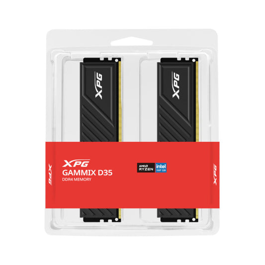 Adata XPG Gammix D35 64GB (32GBX2) DDR4 3200MHz RAM- Black
