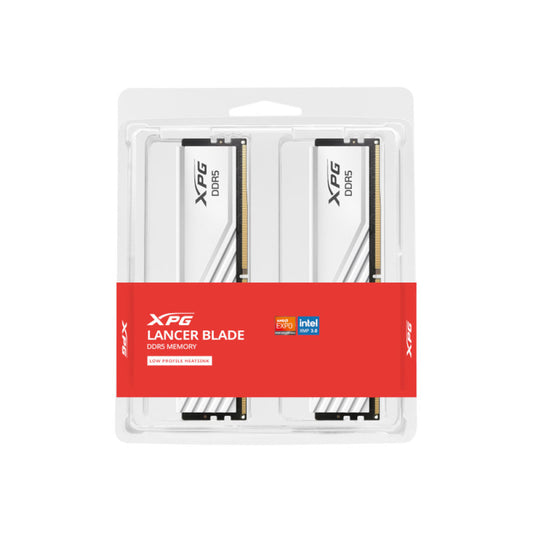 Adata XPG Lancer Blade 32GB (16GBX2) DDR5 6000MHz RAM- White