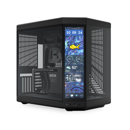 HYTE Y70 Touch Infinite Dual Chamber ATX Mid-Tower Cabinet - Pitch Black