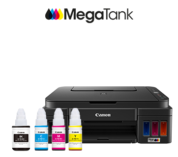Canon PIXMA MegaTank G2010 All-in-One Ink Tank Colour Printer (Black)