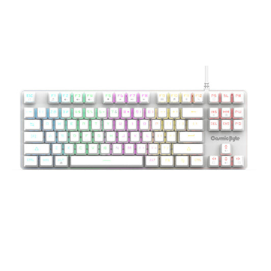 Cosmic Byte Firefly Outemu Red Switch TKL RGB Mechanical Keyboard - White