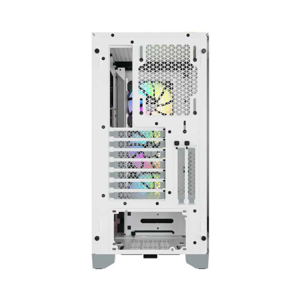 Corsair iCUE 4000X RGB Tempered Glass Mid-Tower ATX Case - White