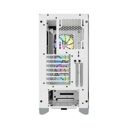 Corsair iCUE 4000X RGB Tempered Glass Mid-Tower ATX Case - White
