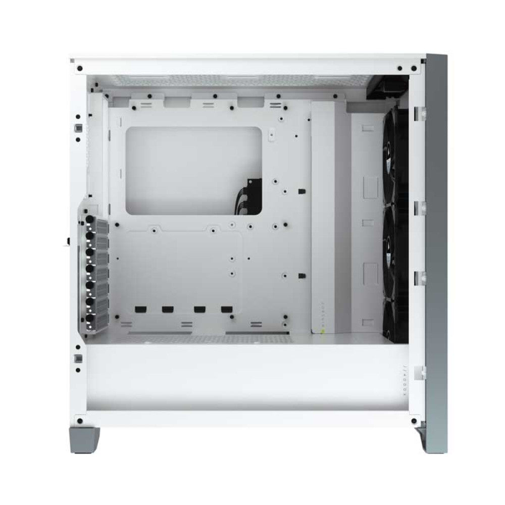 Corsair iCUE 4000X RGB Tempered Glass Mid-Tower ATX Case - White