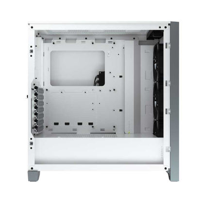 Corsair iCUE 4000X RGB Tempered Glass Mid-Tower ATX Case - White