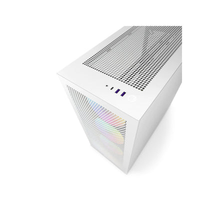 NZXT H7 Flow RGB Mid-Tower Cabinet - White