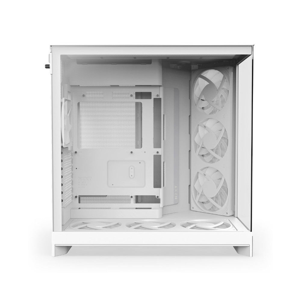 NZXT H9 Flow RGB+ Mid Tower Cabinet - White