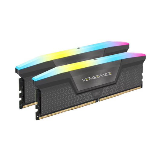Corsair Vengeance RGB 64GB (32GBX2) DDR5 6000MHz CL30 RAM - Grey
