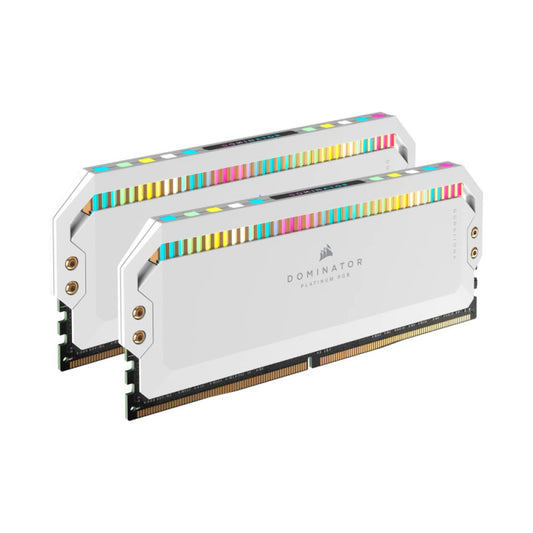 Corsair Dominator Platinum RGB 32GB (2x16GB) DDR5 6200MHz C36 RAM - White