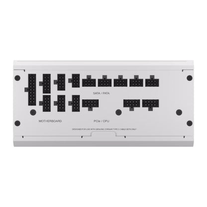 Corsair RMx Shift Series RM1000x — 1000 Watt Fully Modular 80+ Gold Power Supply (White)