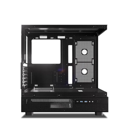 Ant Esports Crystal X6 Mid Tower Gaming Cabinet with Type-C - Black
