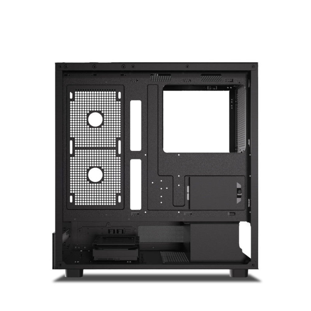 Ant Esports Crystal X6 Mid Tower Gaming Cabinet with Type-C - Black