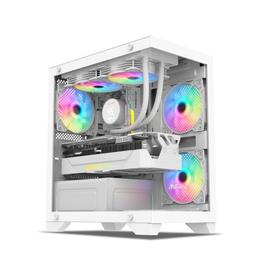 Ant Value CV200 Mini-Tower Gaming Cabinet – White