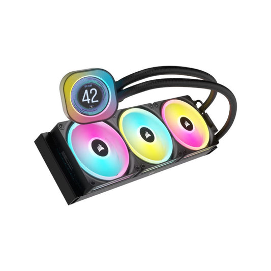 Corsair iCUE Link H150i LCD Liquid CPU Cooler - Black