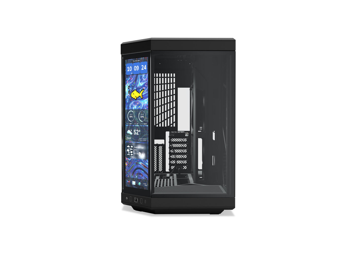 HYTE Y70 Touch Infinite Dual Chamber ATX Mid-Tower Cabinet - Pitch Black