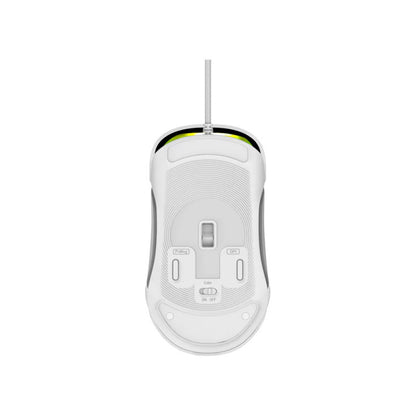 Ant Esports GM610 RGB Wired Gaming Mouse (12800 DPI, Optical Sensor) - White