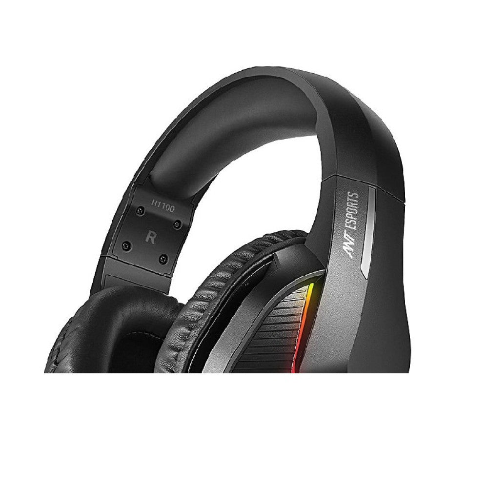 Ant Esports H1100 Pro RGB Black Wired Over-Ear Gaming Headset