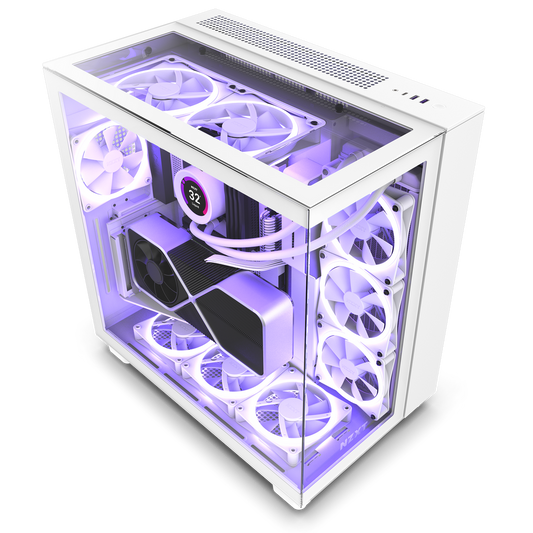 NZXT H9 Elite (ATX) Mid Tower Cabinet (White)