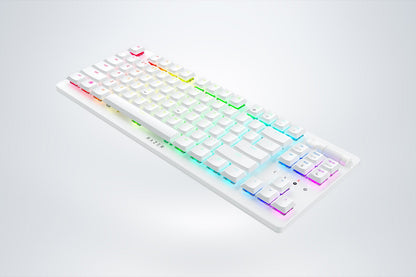 Razer DeathStalker V2 Pro Tenkeyless Wireless Gaming Keyboard Low-Profile Linear Optical Red Switches (White)