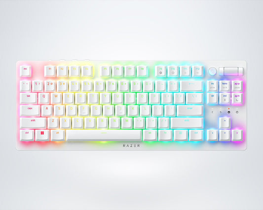 Razer DeathStalker V2 Pro Tenkeyless Wireless Gaming Keyboard Low-Profile Linear Optical Red Switches (White)