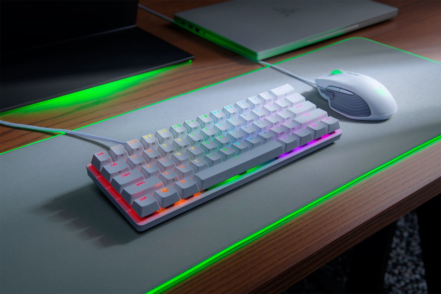 Razer Huntsman Mini Gaming Keyboard Clicky Optical Purple Switches (Mercury)