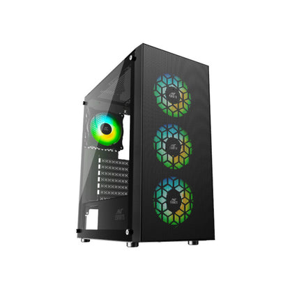 Ant Esports ICE-110 (E-ATX) Mid Tower Gaming Cabinet - Black