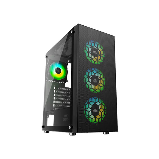 Ant Esports ICE-110 (E-ATX) Mid Tower Gaming Cabinet - Black
